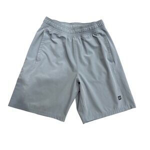 Layer 8 Boys Gray blue quick-Dry Athletic Shorts Size Medium M 10 12 Elastic